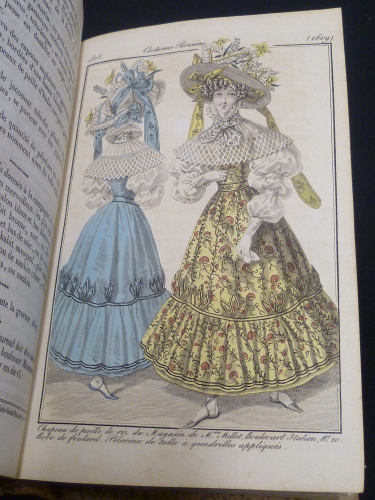 Gravure de mode dans le Journal des Dames et des Modes 1828