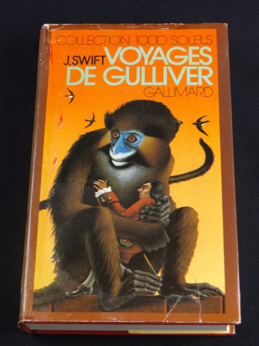 Voyages de Gulliver, J.Swift, Gallimard, Collection 1000 Soleils, jaquette de Henri Galeron                